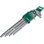 Комплект угловых ключей с центрированным штифтом EXTRA LONG TORX Jonnesway H08S110S