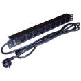 Блок распределения питания LanMaster TWT-PDU19-16A9P-3.0,  горизонт.размещ.,  SchukoХ9,  Тип вход. тока 16A,  3м