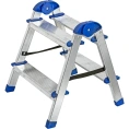 Двусторонняя алюминиевая стремянка РемоКолор 2 ступени 63-0-022
