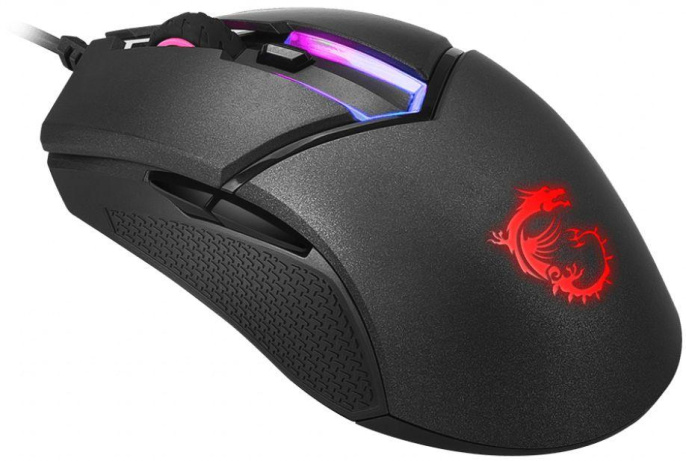 Мышь проводная MSI Clutch GM30, игровая, оптическая, USB, 6200dpi, черный [s12-0401850-d22]