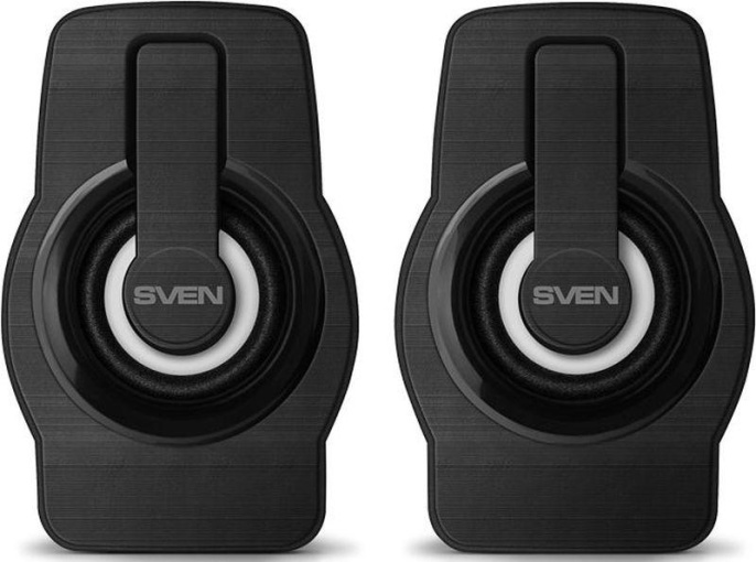 Колонки Sven 255, 2.0, черный [sv-020149]