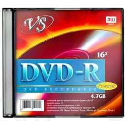 Диски VS DVD-R 4,7 GB 16x SL/5 Ink Print 620380