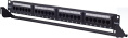 Патч-панель 19", 24 порта RJ-45, кат.5e, W&T Krone IDC, 1U WT-2178A-KR