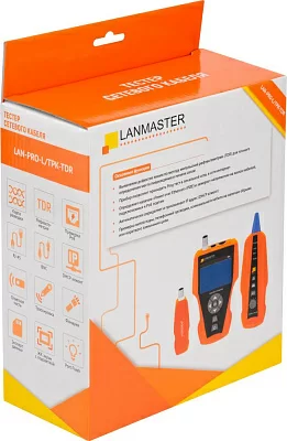 LANMASTER LAN-PRO-L/TPK-TDR Кабельный тестер с измерением длины, трассировкой кабельных линий и определением POE, с функцией рефлектометра