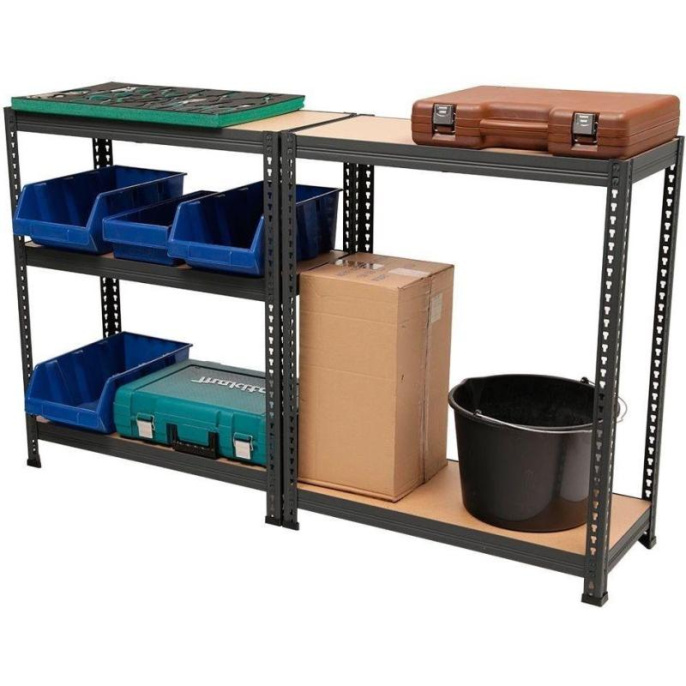 Стеллаж ПРАКТИК SBL 180KD металл, 1803x750x350мм антрацит [s24499371109]