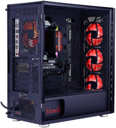 ПК Bloody BD-PC RB65C2 MT Ryzen 5 7500F 3.7 32Gb SSD1Tb RX 7700XT 12Gb Windows 11 Home 64 2.5xGbitEth WiFi BT 650W черный RUS 2111350