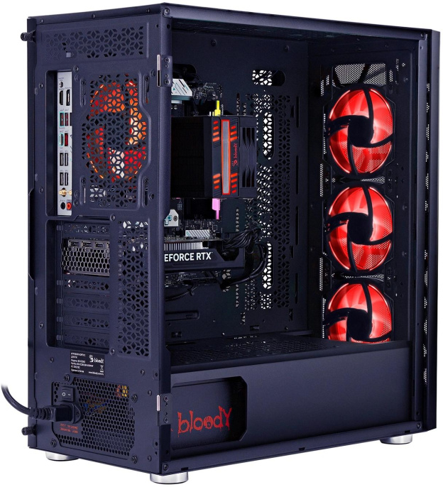 ПК Bloody BD-PC RB65C2 MT Ryzen 5 7500F 3.7 32Gb SSD1Tb RX 7700XT 12Gb Windows 11 Home 64 2.5xGbitEth WiFi BT 650W черный RUS 2111350