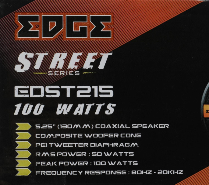 Колонки автомобильные EDGE EDST215-E6, 13 см 5 дюйм. , комплект 2 шт.