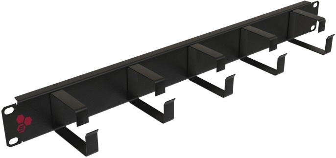 Кабельный органайзер горизонтальный Sysmatrix SA 0022.911 гребенка 1U шир.:19" глуб.:55мм