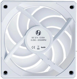  Вентилятор для корпуса Lian-Li Uni Fan CL Wireless 120 Reverse ARGB 124х120x28 белый 4-pin 30.8дБ G99.12RCL1W1W.R0 Ret