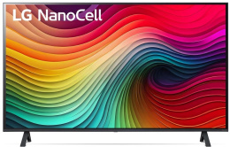 43" Телевизор LG 43NANO80T6A.ARUB NanoCell, 4K Ultra HD, СМАРТ ТВ, WebOS, синяя сажа