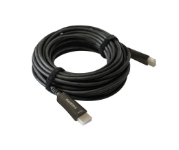 Кабель аудио-видео Digma HDMI 2.0 AOC,  HDMI (m) -  HDMI (m),  ver 2.0,  10м, GOLD,  черный [bhp aoc 2.0-10]