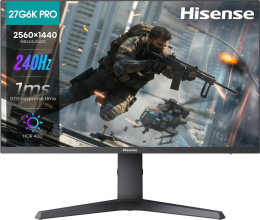 27" Монитор Hisense 27G6K-PRO,  2560x1440,  IPS,  240Гц,  2хHDMI,  1хDP,  черный