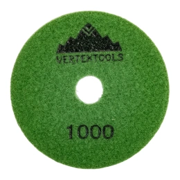 Круг алмазный гибкий шлифовальный для полировки мрамора (100х3х15 мм; Р1000) vertextools 12500-1000