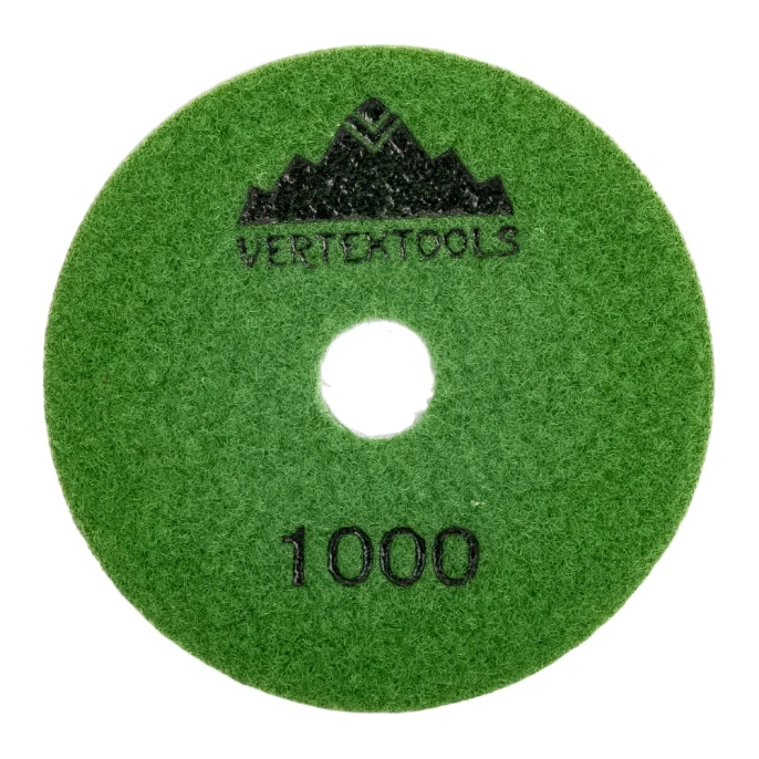Круг алмазный гибкий шлифовальный для полировки мрамора (100х3х15 мм; Р1000) vertextools 12500-1000