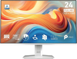 23.8" Монитор MSI Pro MP243W E14,  1920x1080,  IPS,  144Гц,  1хHDMI,  1хDP,  белый [9s6-3pd1ct-037]