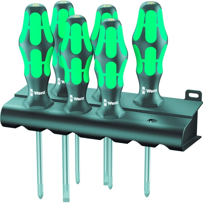 Набор отверток Wera, Kraftform Plus Lasertip с подставкой, 6 предметов, WE-105622