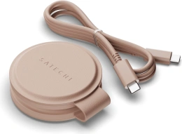 Переносное зарядное устройство Satechi Qi2 OntheGo 2-in-1 Wireless Charger. Цвет: нежно-розовый (ST-QTG21R)