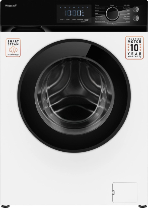 Стиральная машина Weissgauff WM 45127 Inverter Steam Touch класс: A+++ загр.фронтальная макс.:7кг белый инвертор