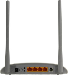 Wi-Fi роутер TP-LINK TD-W8961N,  Wi-Fi 4,  N300,  2.4ГГц, 4 LAN,  ADSL2+, белый