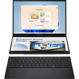 Ноутбук ASUS Zenbook DUO 14 OLED UX8406CA-QL078W Intel Core Ultra 9 285H 2900MHz/14"/1920x1200/32GB/1024GB SSD/Intel Arc Graphics/Wi-Fi/Bluetooth/Windows 11 Home (90NB14X1-M00320) Grey