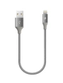 Кабель TTEC AlumiCable Micro USB Charge & Data Mini Cable. Длина: 30 см. Цвет: серый космос