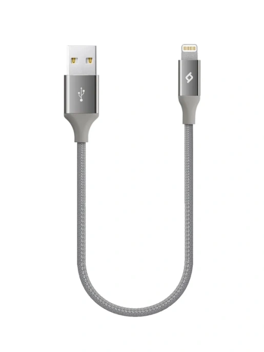 Кабель TTEC AlumiCable Micro USB Charge &amp; Data Mini Cable. Длина: 30 см. Цвет: серый космос