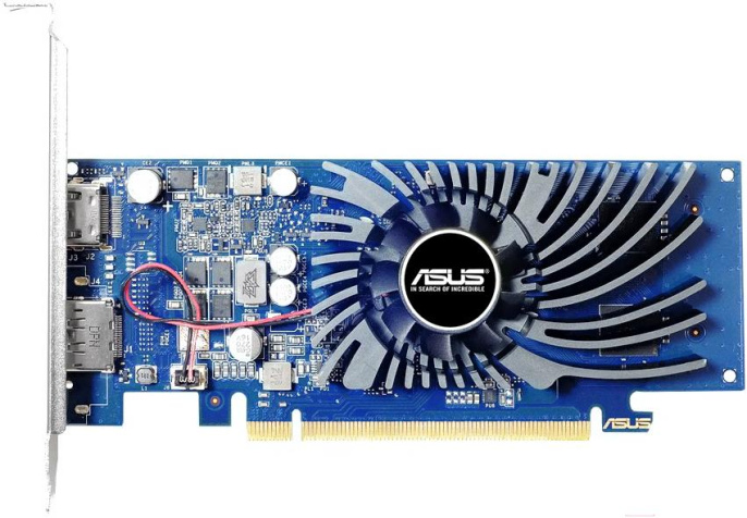 Видеокарта Asus PCI-E 3.0 GT1030-2G-BRK NVIDIA GeForce GT 1030 2Gb 64bit GDDR5 1228/6008 HDMIx1 DPx1 HDCP Ret low profile