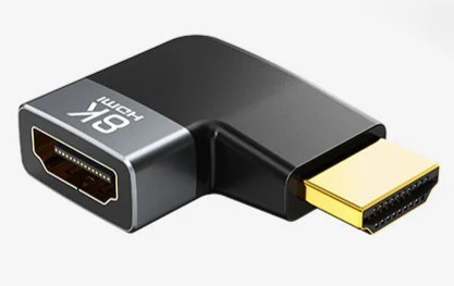 Угловой адаптер CABLETIME CP41G (CT-HMF8K-AGU) HDMI 8K HDMI 2.1 «папа-мама» — идеальное решение для ограниченного пространства