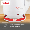 Чайник электрический Tefal Silver Ion BF925132 1.7л. 2400Вт белый корпус: пластик 7211001107