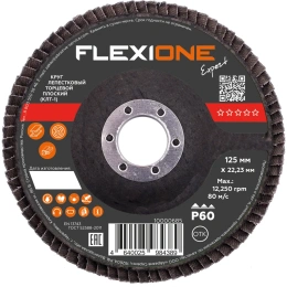 Круг лепестковый плоский (125х22 мм; Р60) Flexione 10000685