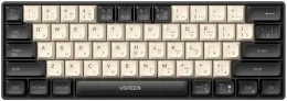Клавиатура механическая проводная UGREEN K371 55655 USB Wired Mechanical Keyboard RU. Цвет: Черный/Темно-золотой (55655_)