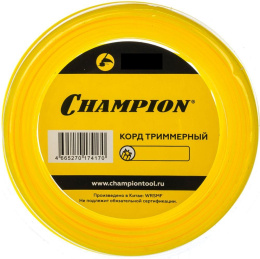 Леска для садовых триммеров CHAMPION C5025,  2.4мм, 12м