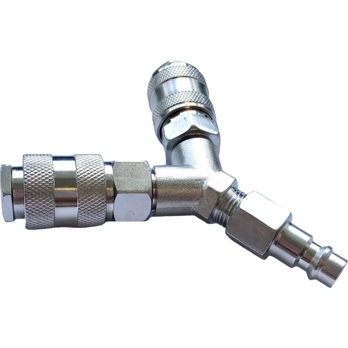 Разветвитель пневматический на 2 выхода Y-образный со штуцером Pegas pneumatic 3303