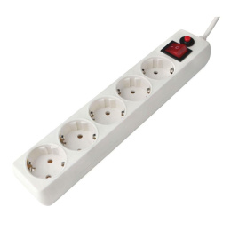Гарнизон Сетевой фильтр EHLW-1 10А 1.8м 5 розеток белый 21214
