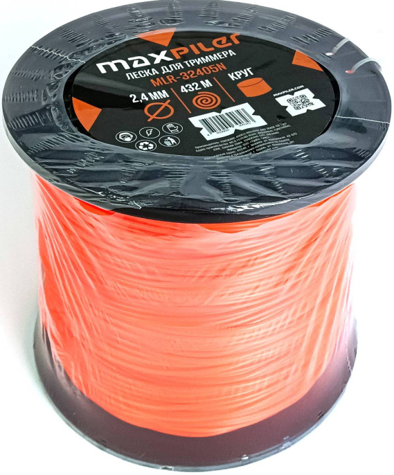 Леска для триммера MaxPiler MLR-32405N (2.4мм*5LB, круг, 432м)