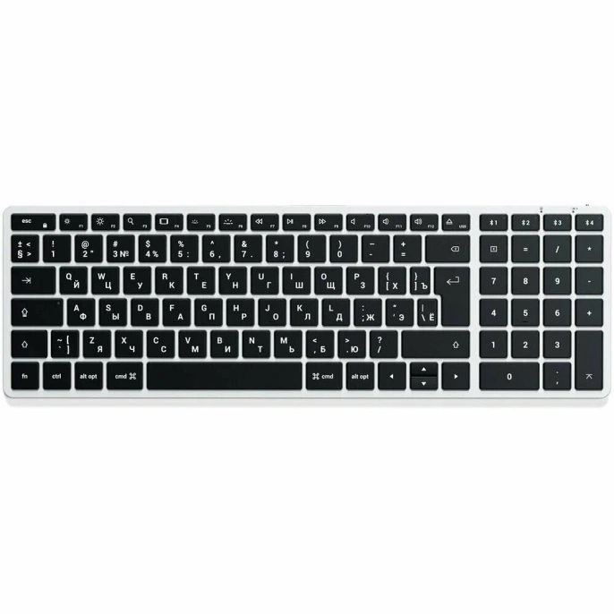 Клавиатура беспроводная Satechi Slim X2 Bluetooth Keyboard - русская раскладка. Цвет: серебристый