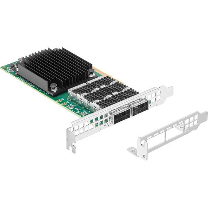 Сетвевая карта Mellanox ConnectX-6 Dx EN adapter card, 100GbE dual-port QSFP56, PCIe4.0 x16, No Crypto, 1 year MCX623106AN-CDAT