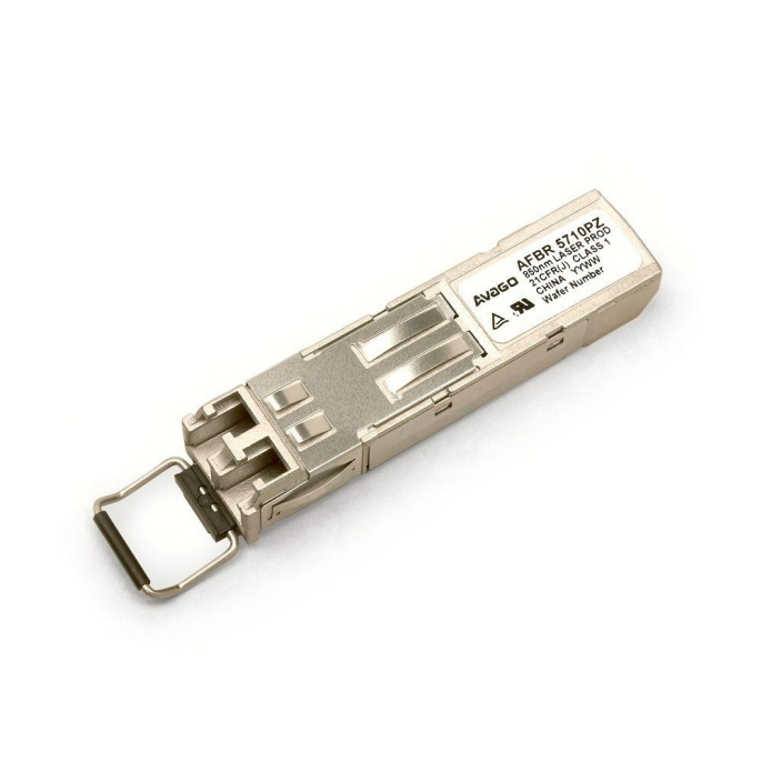 Трансивер Avago AFBR-5710PZ б.у. Transceiver 1G 1.25GBd Ethernet , SFP, LC MM 550m SX, 850nm VCSEL laser, bail de-latch, Foxconn Avago AFBR-5710PZ refurb
