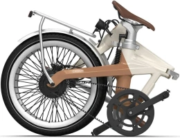 ADO Air Carbon латте Складной городской электровелосипед, колеса 20"x 1,75", двигатель 350 Вт, 35