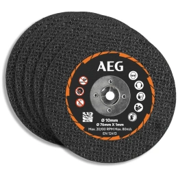 Набор дисков AAKMMMC05 (5 шт, 76х10х1 мм) для отрезной машины BMMS18SBL-0 AEG 4932478588