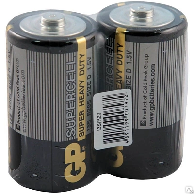 Батарейка GP Supercell R20P/13S 2 шт