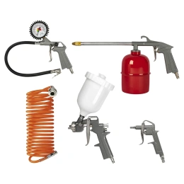 Набор пневмоинструментов, 5 предметов, QUATTRO ELEMENTI 771-138