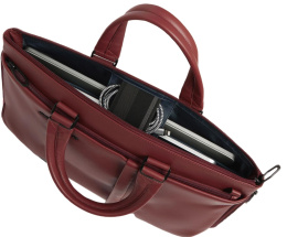 Деловая сумка мужская Piquadro Russel CA4021W137/CU с отделением для ноутбука 15.6" красное дерево натур.кожа