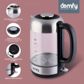 Чайник электрический DOMFY DSM-EK401, 1.8л, стекло/пластик