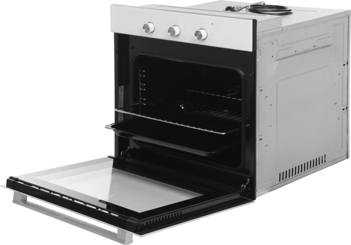 Духовой шкаф электрический Simfer B6EC16016,  58л,  дверца с 2 стеклами,  белый