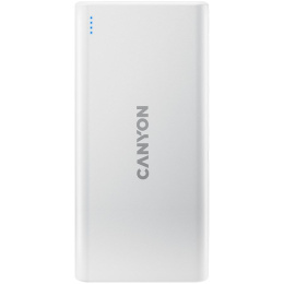 Внешний аккумулятор (Power Bank) Canyon PB-106,  10000мAч,  белый [cne-cpb1006w]