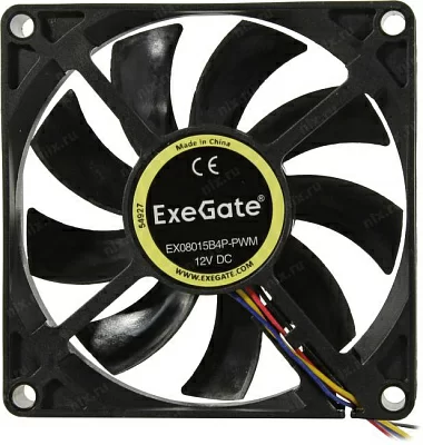 Вентилятор ExeGate EX288924RUS EX08015B4P-PWM (4пин 80x80x15мм)