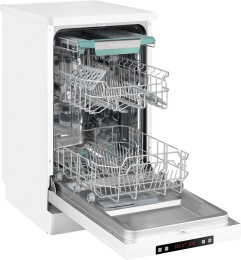 Посудомоечная машина WEISSGAUFF DW 4535,  узкая, напольная, 44.8см, загрузка 10 комплектов, белая [433792]