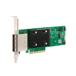 HBA-адаптер ACD ACD 9500-16e SGL PCIe Gen4 x8 LP, Tri-Mode SAS/SATA/NVMe 12G HBA, 16port 4*extSFF8644 , 3816 IOC {5}